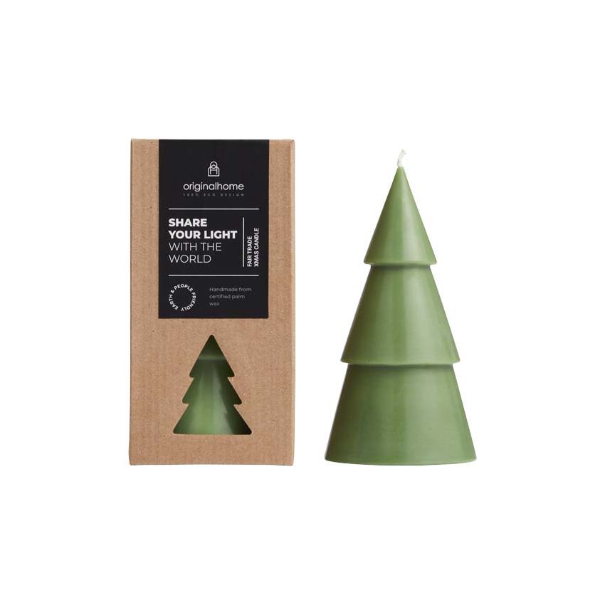 Bougie de sapin de Noël au matcha - L