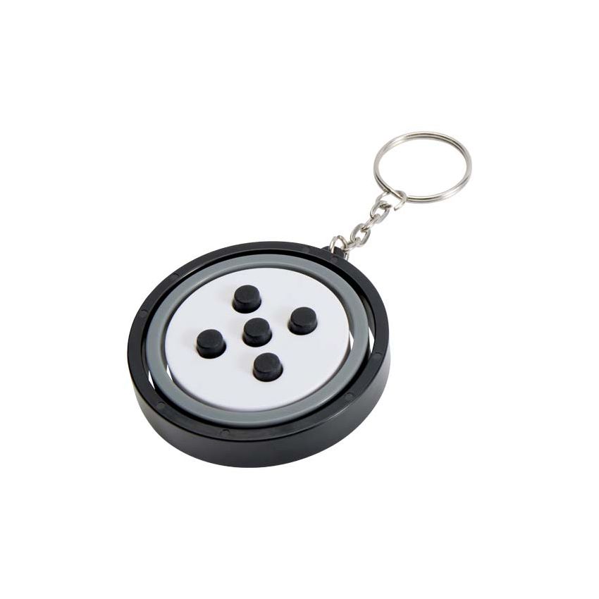 Porte-clés avec gyroscope en plastique recyclé 