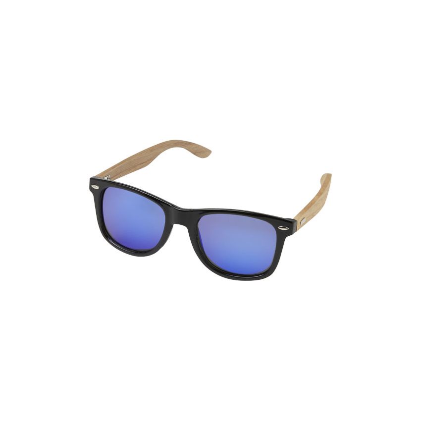 Lunettes de soleil polarisées miroir en RPET/bois dans une boîte cadeau 