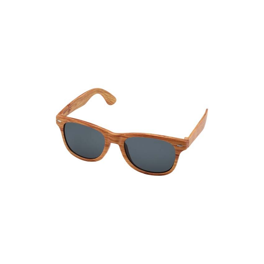 Lunettes de soleil à l'aspect bois 