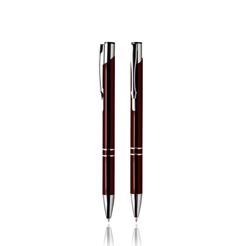 Stylo à bille en plastique Admix, avec clip en métal