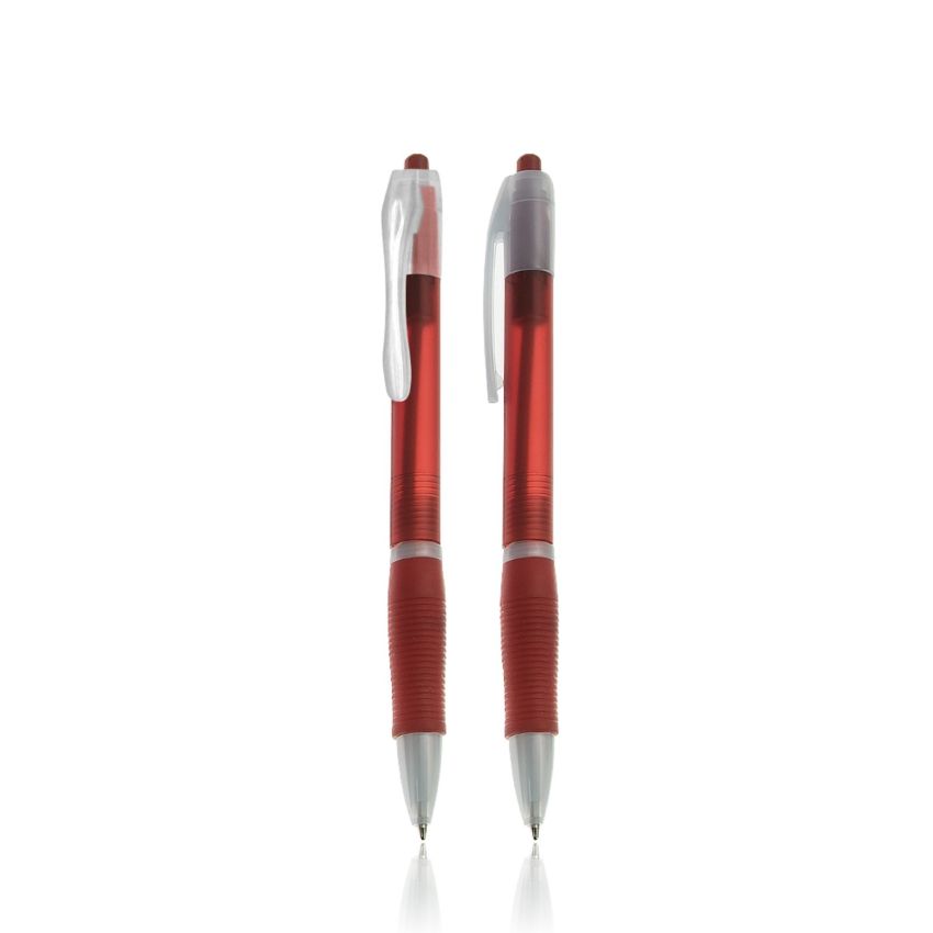 Stylo à bille en plastique, avec prise ergonomique