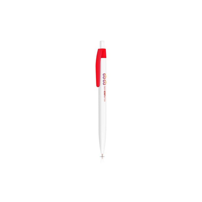 Stylo à bille en plastique Coloxo, avec clip coloré