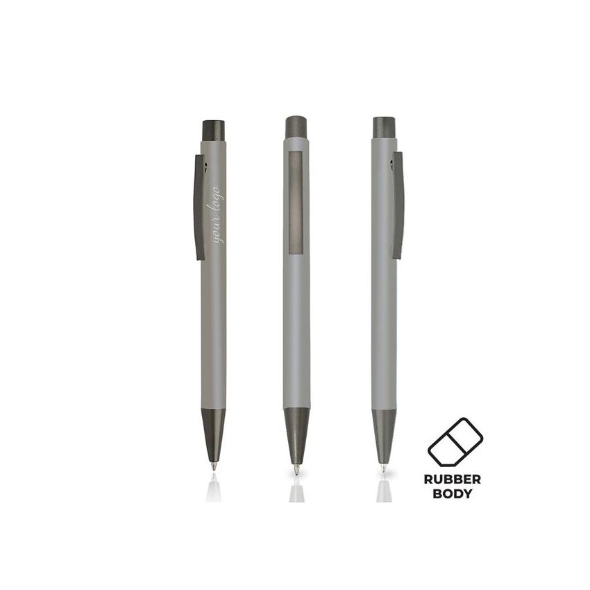 Rupen Stylo à bille en aluminium, finition en caoutchouc