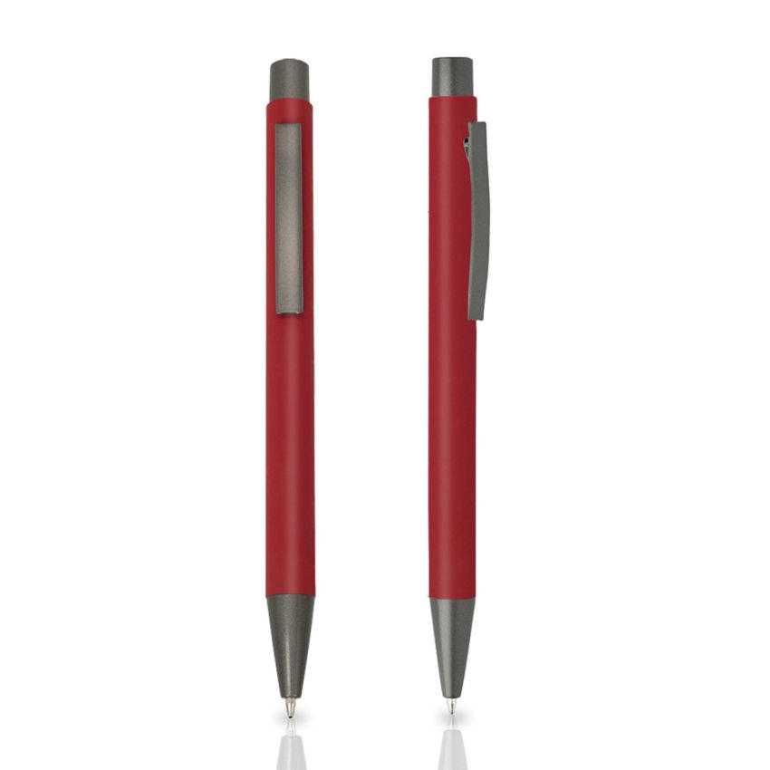 Rupen Stylo à bille en aluminium, finition en caoutchouc