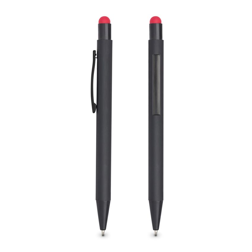 Stylo à bille tactile en aluminium, touch coloré