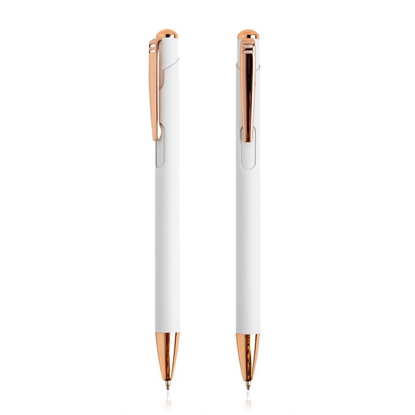 Stylo à bille en métal Writz, avec des détails cuivrés