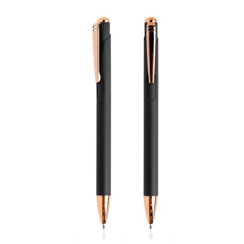 Stylo à bille en métal Writz, avec des détails cuivrés