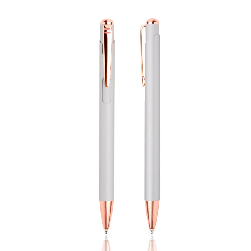 Stylo à bille en métal Writz, avec des détails cuivrés