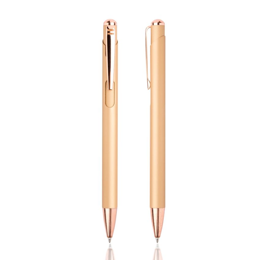 Stylo à bille en métal Writz, avec des détails cuivrés