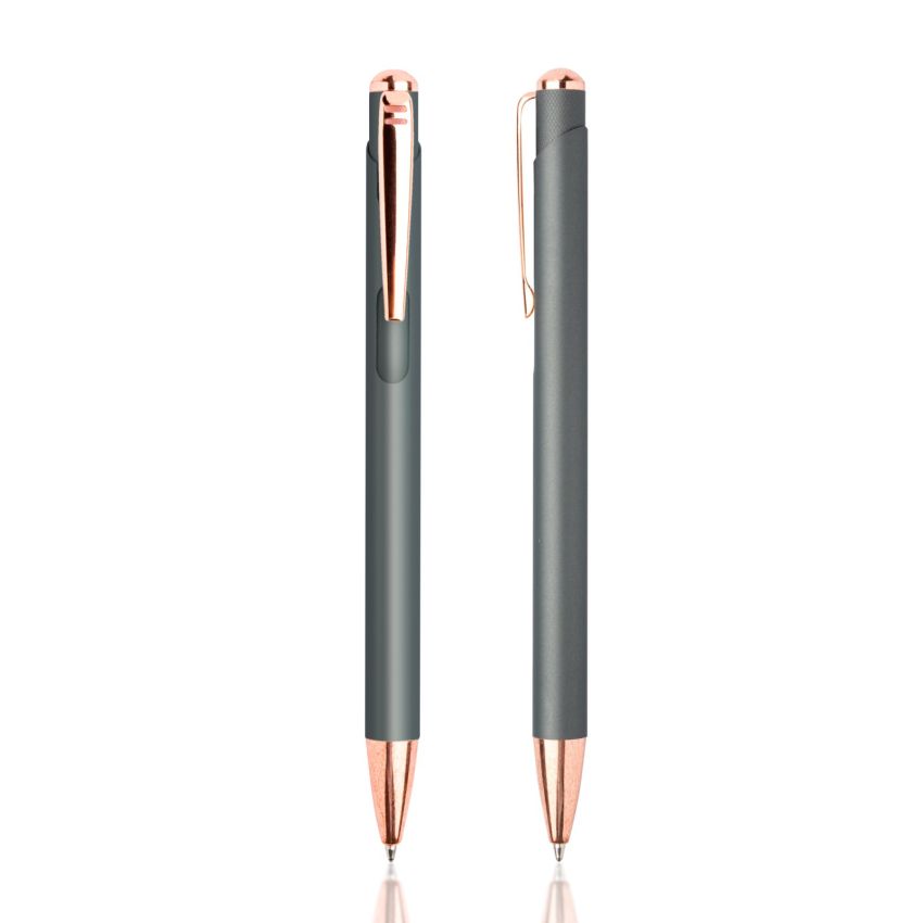 Stylo à bille en métal Writz, avec des détails cuivrés