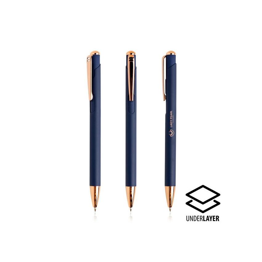 Stylo à bille en métal Writz, avec des détails cuivrés