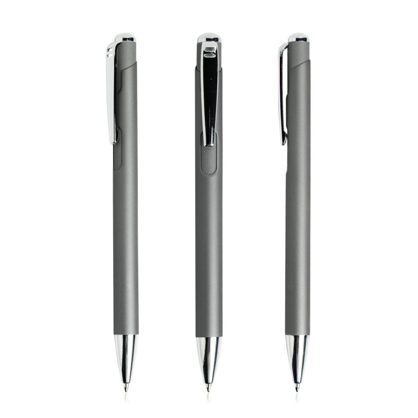 Writzilver Stylo à bille en métal avec des détails argentés