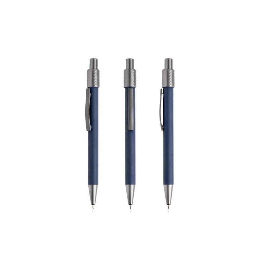 Spinno Stylo à bille aluminium caoutchouté, spinner