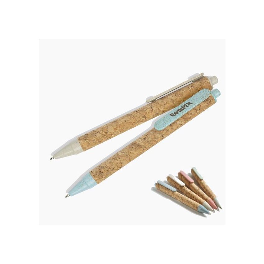 Stylo à bille Coreat en liège et fibre de blé