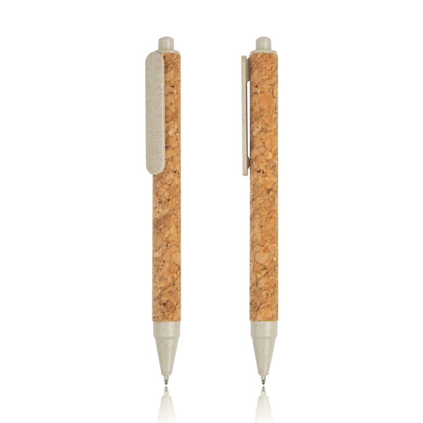 Stylo à bille Coreat en liège et fibre de blé