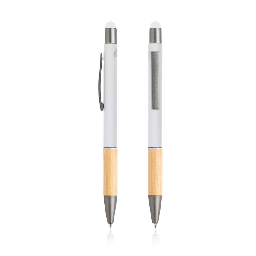 Stylo bille en aluminium recyclé, avec fonction tactile