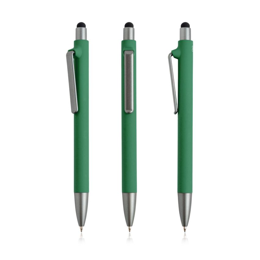 Stylo-bille Soft RPP en PP des océans, toucher caoutchouc