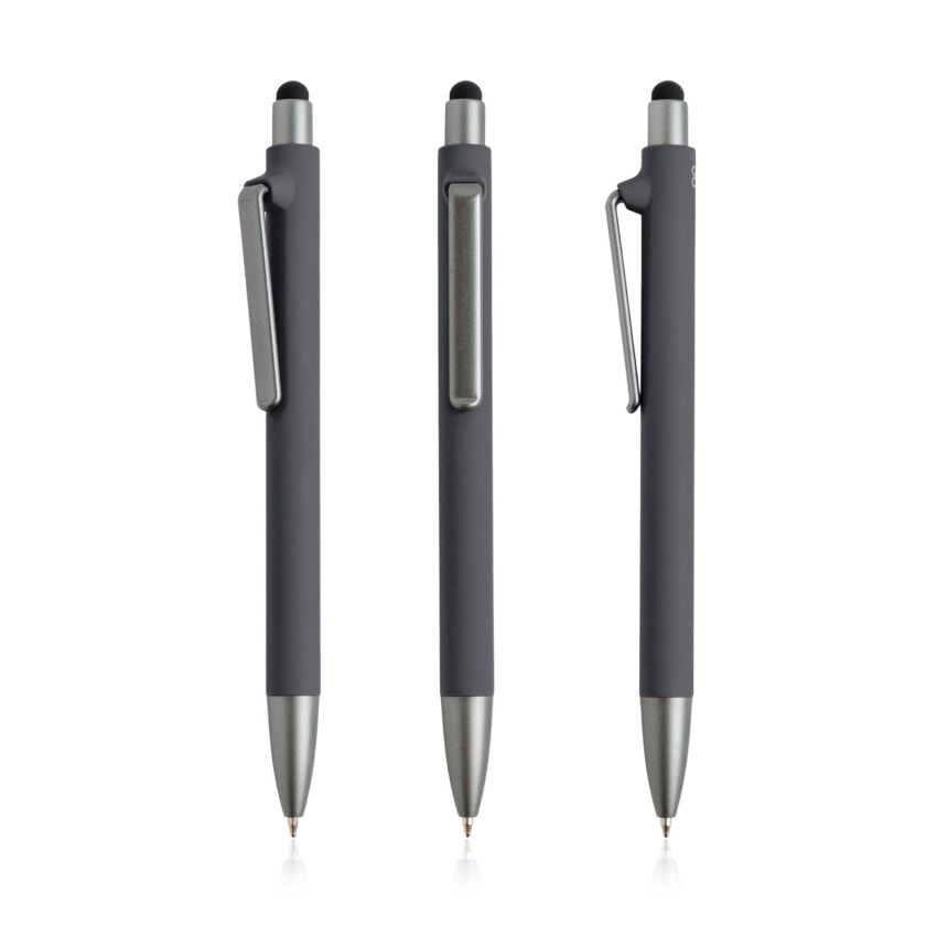 Stylo-bille Soft RPP en PP des océans, toucher caoutchouc