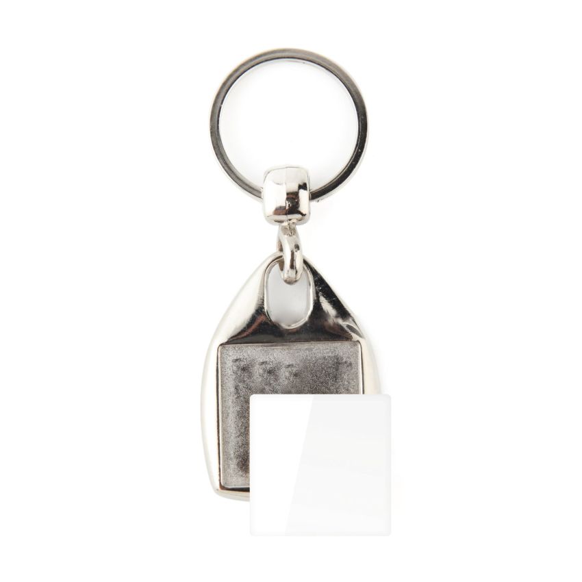 MF-25 D Porte-clés MF-25D carré avec 2 faces, métal