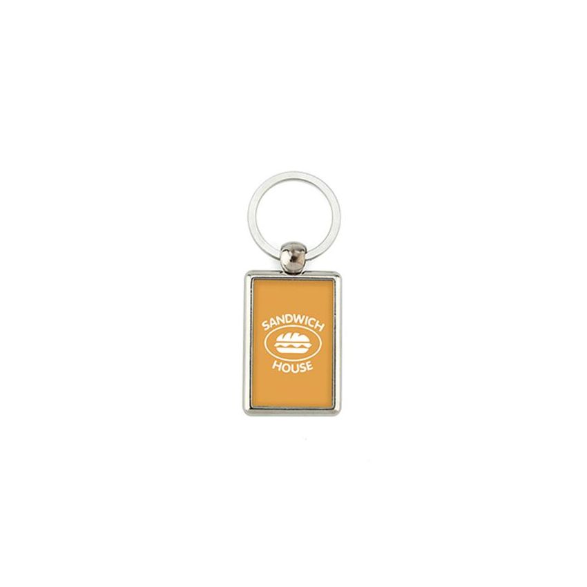 ML-40D Porte-clés ML-40D rectangulaire à 2 faces, métal