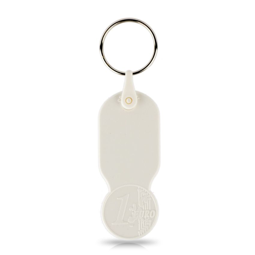 Key01 Porte-clés avec jeton de 1,00 € pour chariot, plastique PS