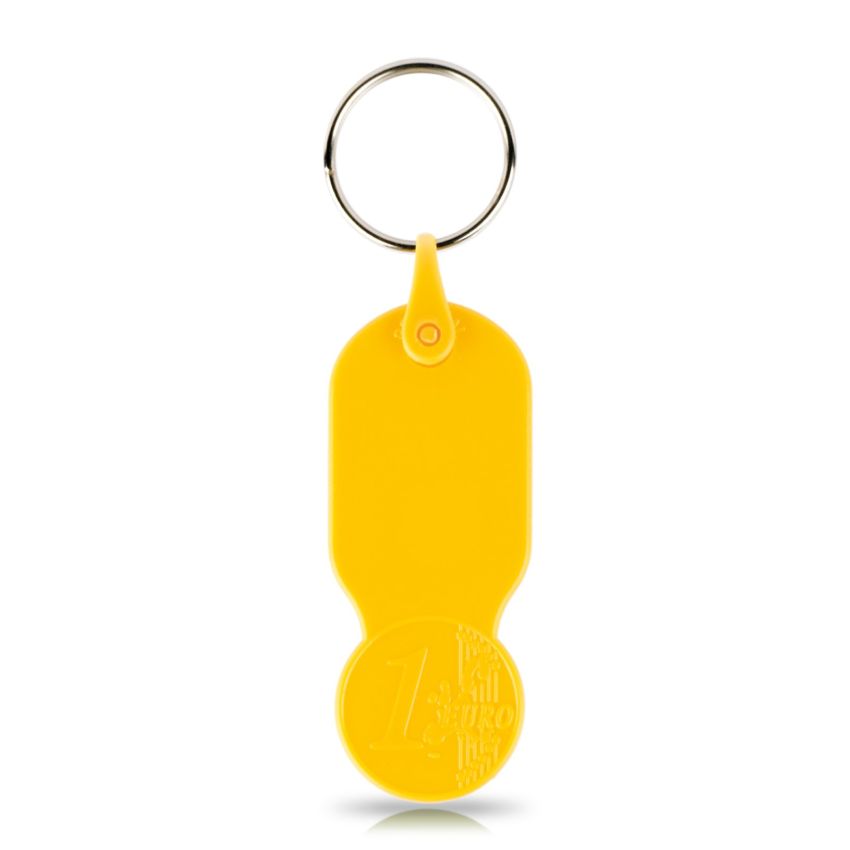 Key01 Porte-clés avec jeton de 1,00 € pour chariot, plastique PS