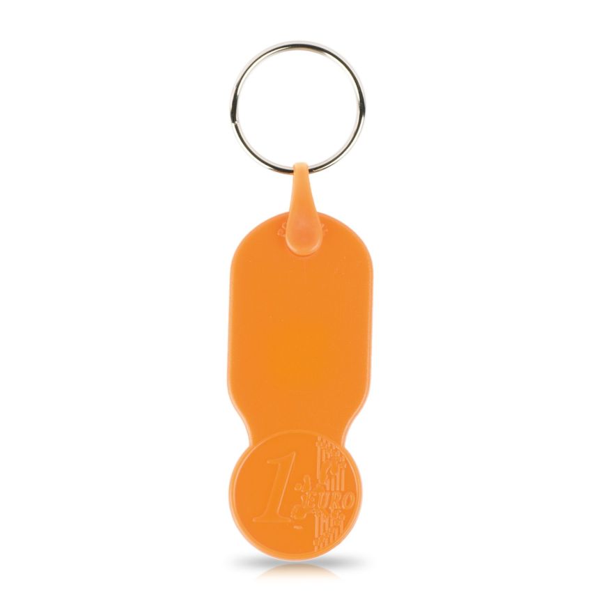 Key01 Porte-clés avec jeton de 1,00 € pour chariot, plastique PS