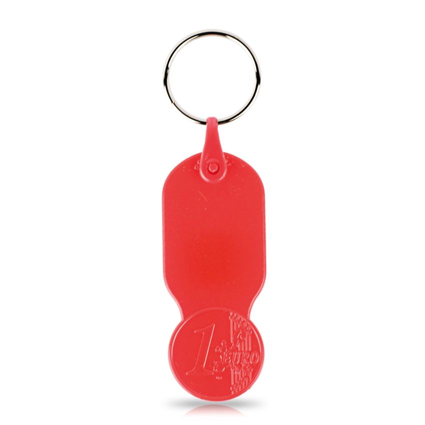Key01 Porte-clés avec jeton de 1,00 € pour chariot, plastique PS