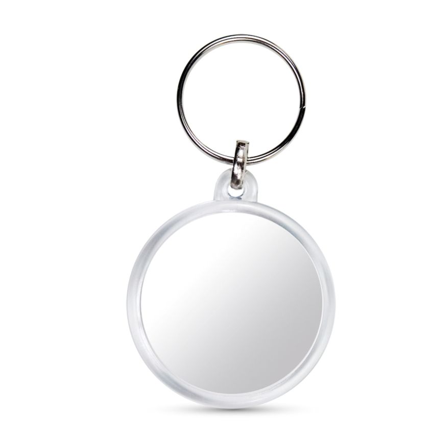 CR-37 Porte-clés acrylique rond 2 faces
