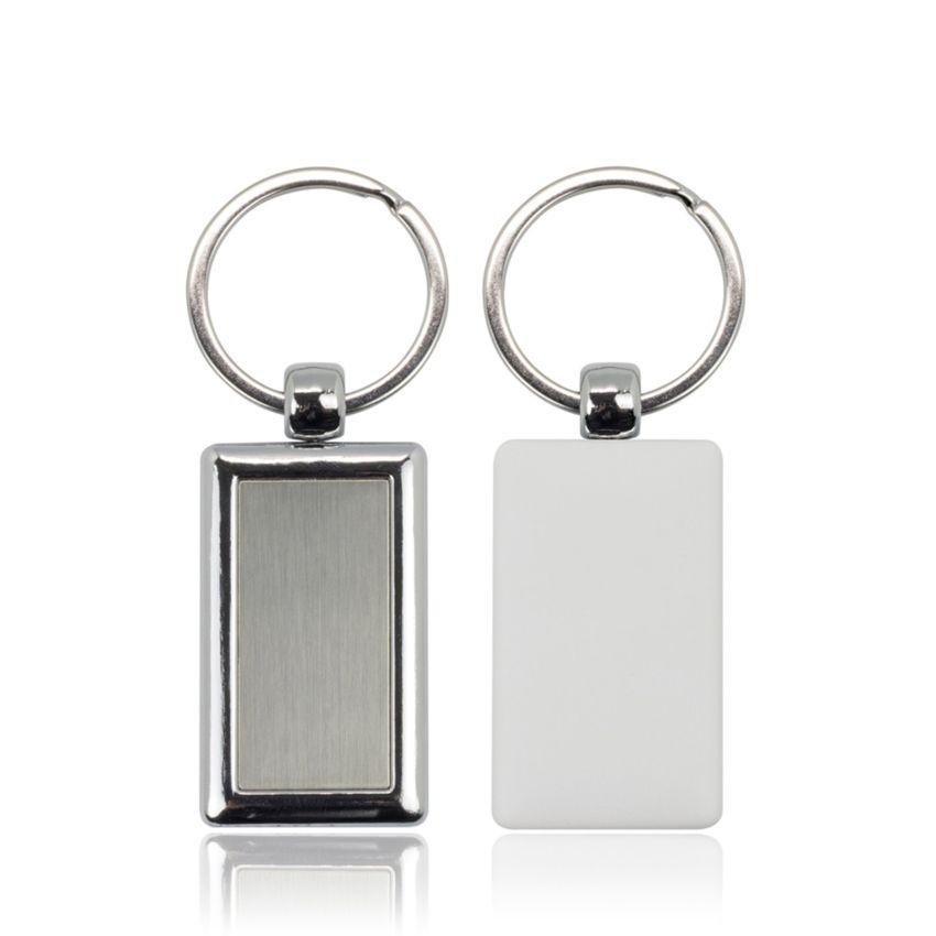 Reckey Porte-clés rectangulaire en plastique et métal