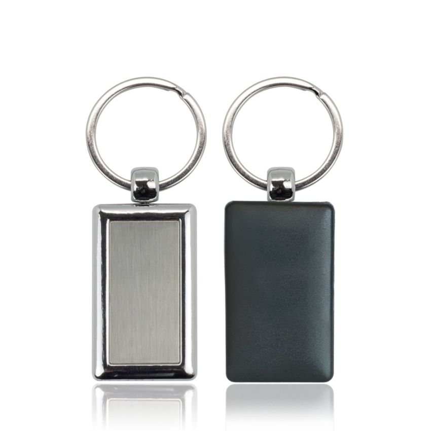 Reckey Porte-clés rectangulaire en plastique et métal