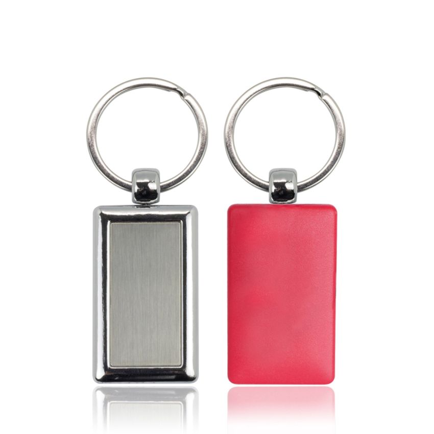 Reckey Porte-clés rectangulaire en plastique et métal