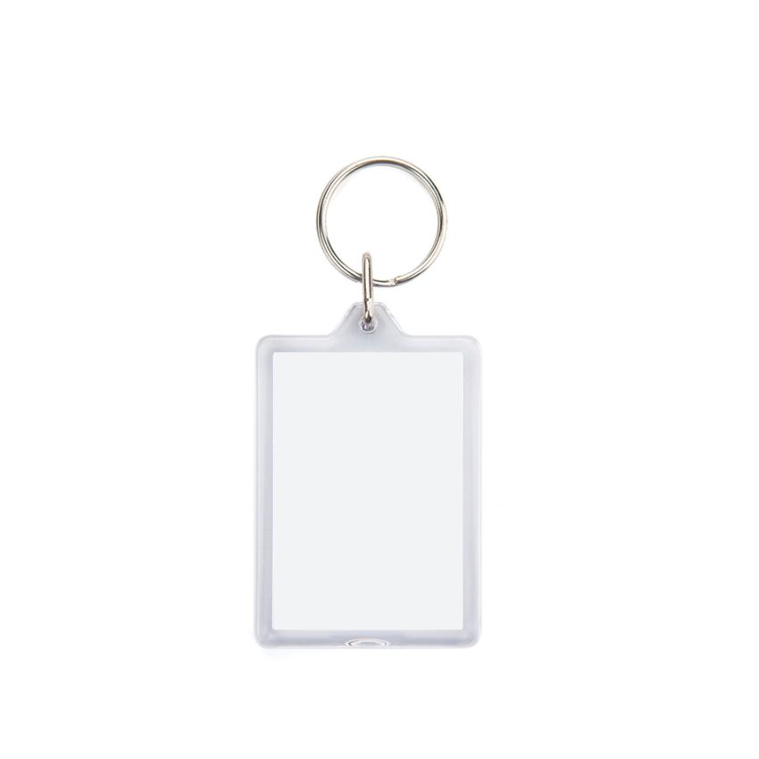 CR-OP Porte-Clés CR-OP rectangulaire avec ouverture facile, acrylique