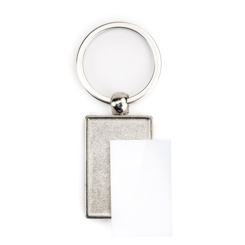 SM-40D Porte-clés SM-40D rectangulaire avec 2 faces, métal