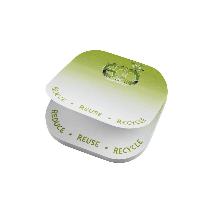 Notes adhésives recyclées en forme de carré 