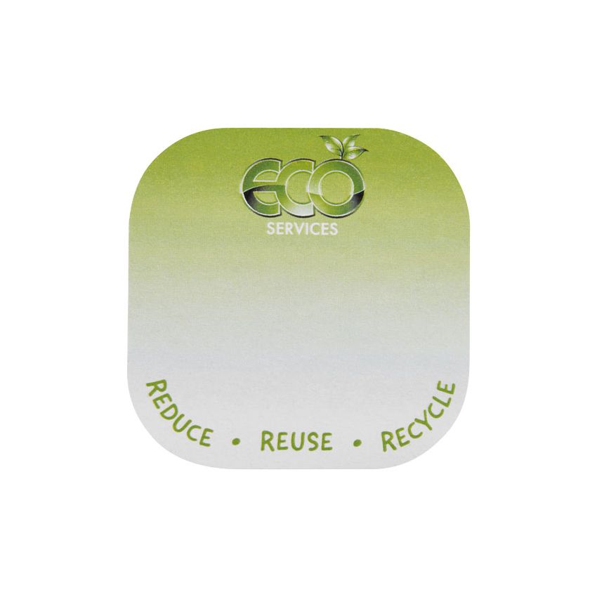 Notes adhésives recyclées en forme de carré 