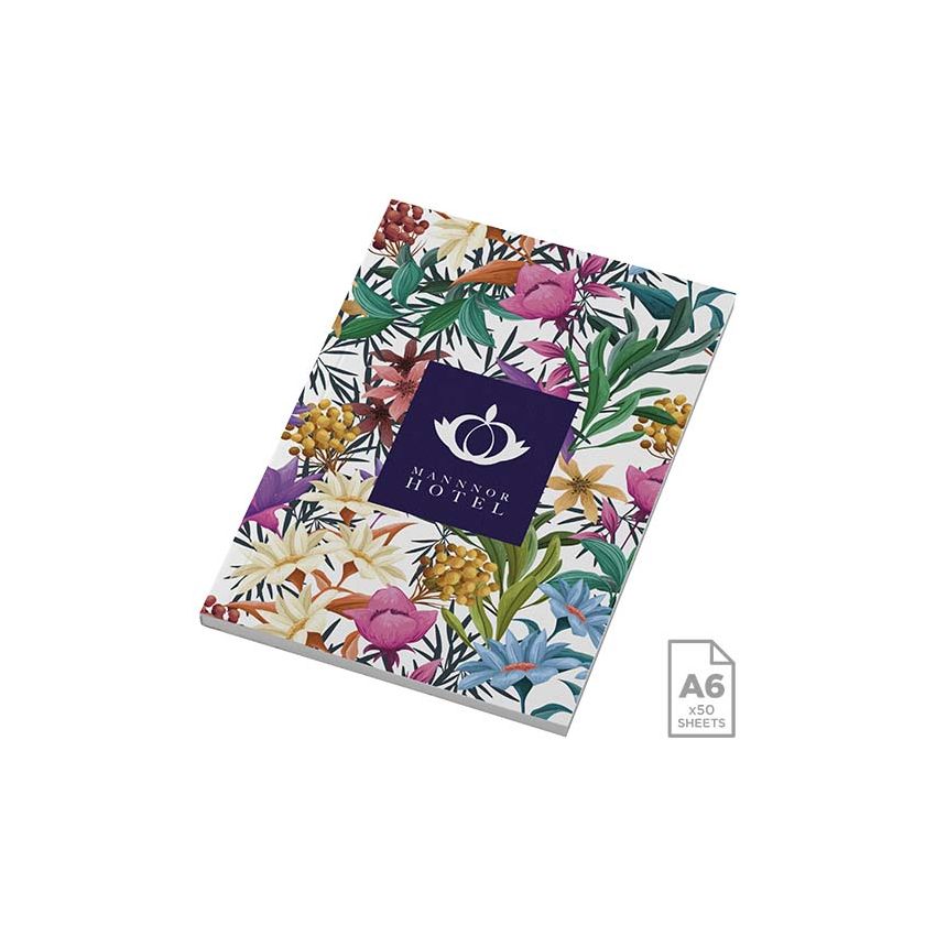 Bloc-notes à couverture souple A6 - 50 feuilles 