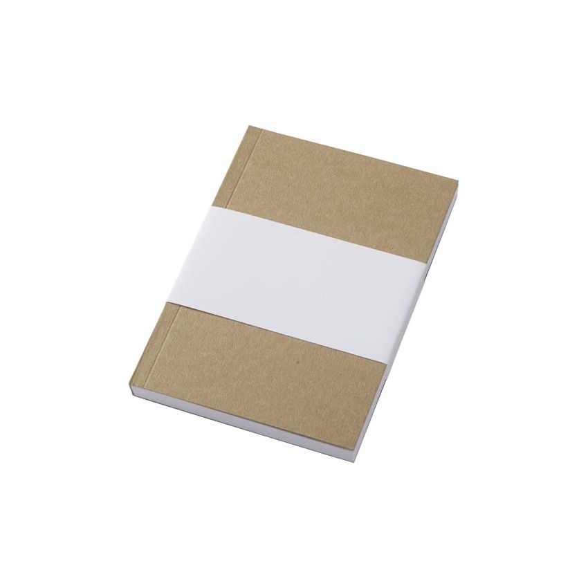 Bloc-notes Kraft A6 à couverture souple recyclée - 100 feuilles 