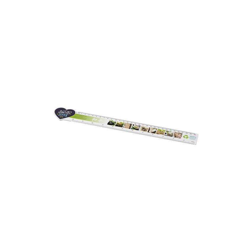 Règle en plastique en forme de cœur de 30 cm 