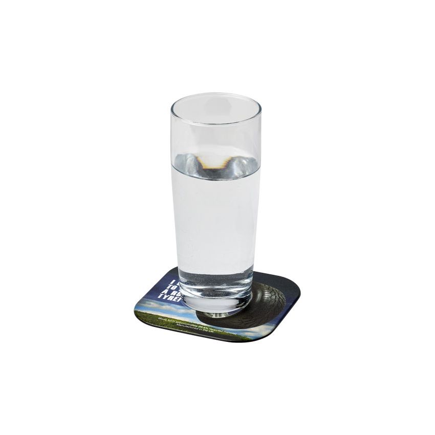 Sous-verre carré en matériau de pneus Brite-Mat®