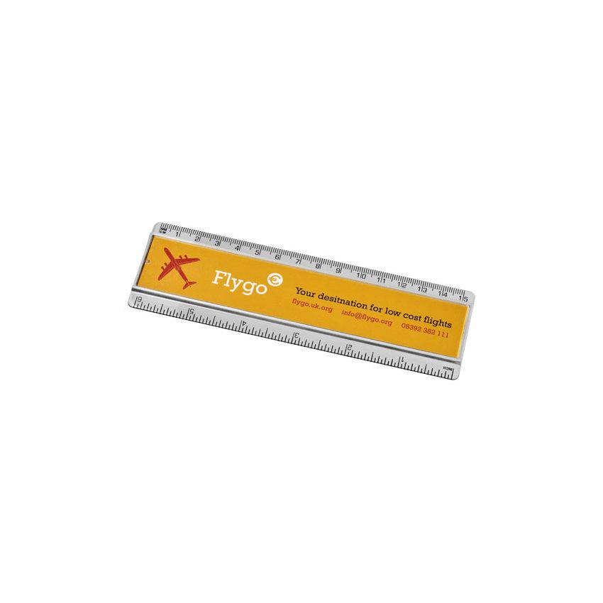 Règle en plastique de 15 cm avec papier inséré 