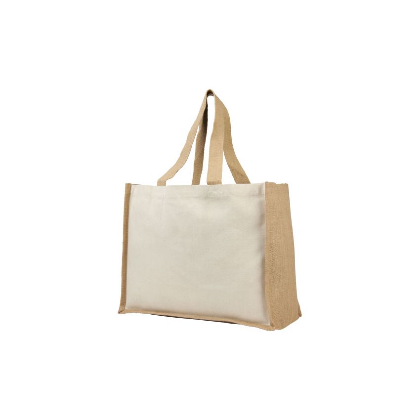 Sac fourre-tout de courses en toile et jute 320 g/m² 