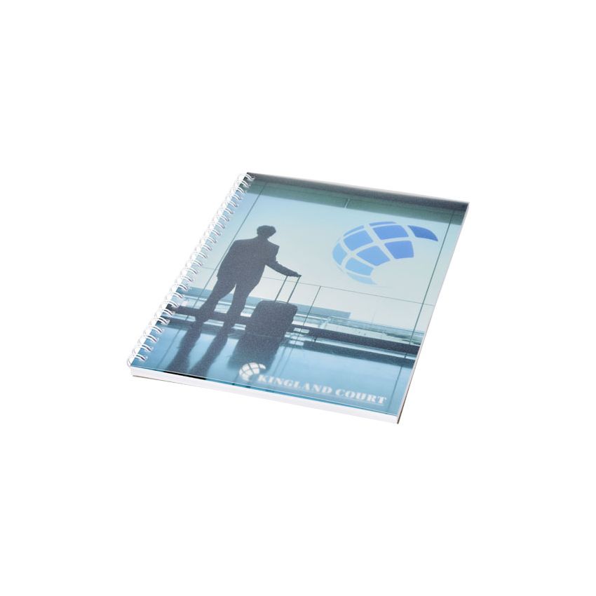 Caderno A5 espiral de arame com capa em PP Desk-Mate®