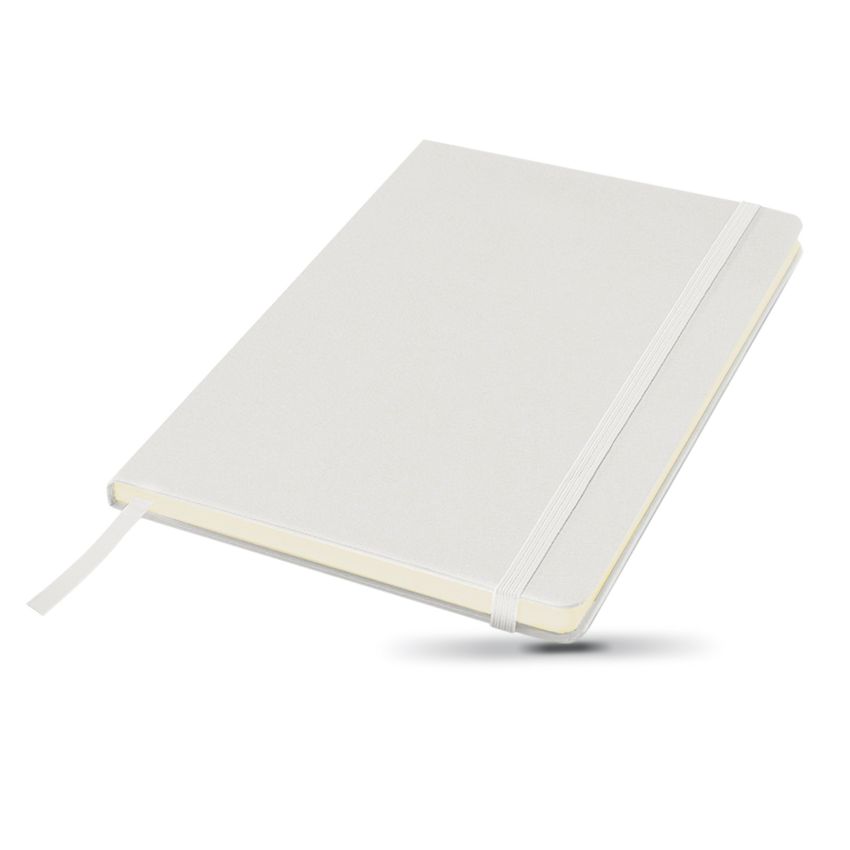 Kinylined Bloc-notes A5 ligné, avec couverture en carton et pochette