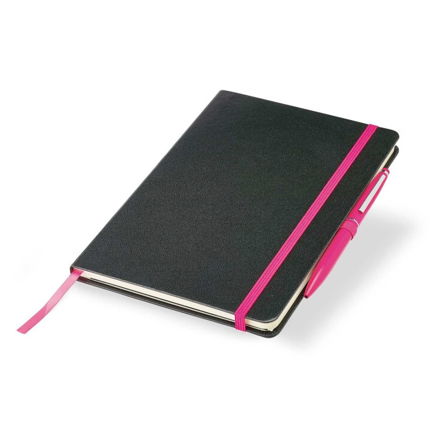 Happynote Bloc-notes A5, avec couverture en carton et pochette