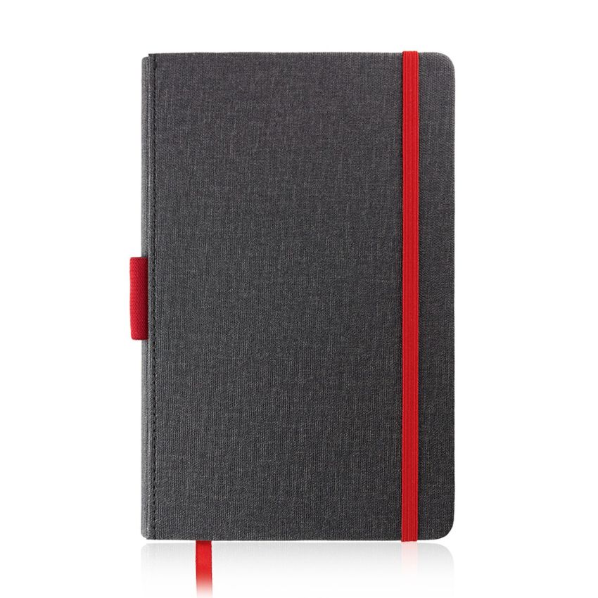 Exnote Bloc-notes A5 avec couverture en PU et porte-stylo
