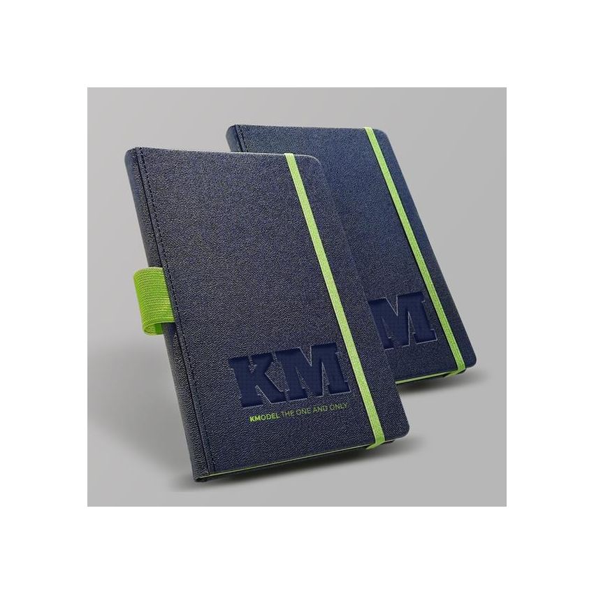 Exnote Bloc-notes A5 avec couverture en PU et porte-stylo