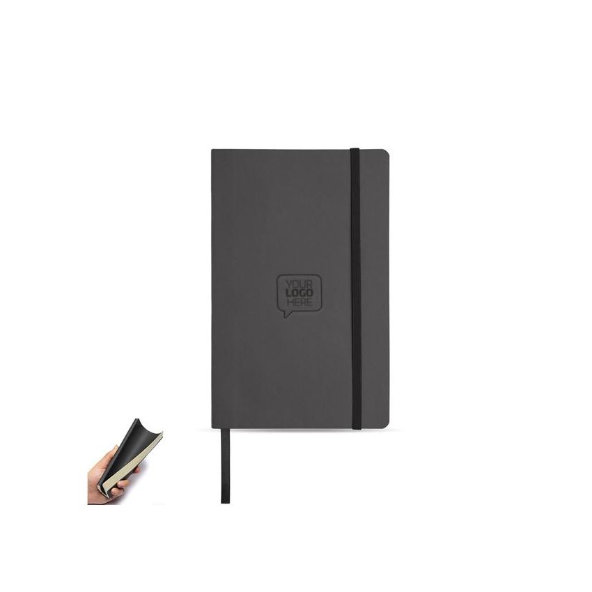 Bloc-notes Flexy A5, avec couverture en PU thermique souple