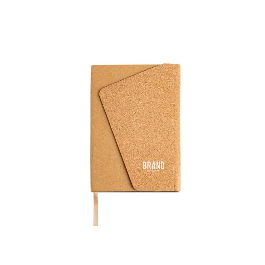Abacork Bloc A5 avec couverture en kraft et liège avec fermeture magnétique